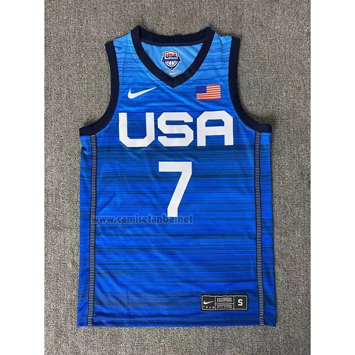 Camiseta USA 2021 Kevin Durant #7 Azul
